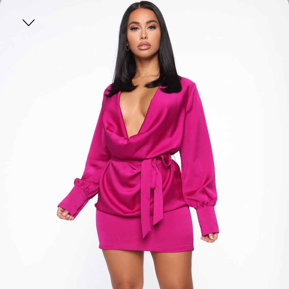 Magenta Mini Dress